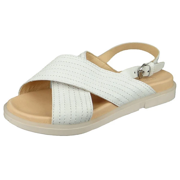 MJUS Damen Sandalen Ketta P07006-0201-6001 Weiß Bianco Leder Klassische Sandalen - Weiß 3 MJUS Damen Sandalen Ketta P07006-0201-6001 Weiß Bianco Leder Klassische Sandalen - Weiß