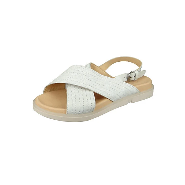MJUS Damen Sandalen Ketta P07006-0201-6001 Weiß Bianco Leder Klassische Sandalen - Weiß 4 MJUS Damen Sandalen Ketta P07006-0201-6001 Weiß Bianco Leder Klassische Sandalen - Weiß – Bild 2