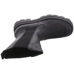 MJUS Lateral Chelsea Boots Glattleder Uni Schnürstiefel - Schwarz -Mjus 21640559 06