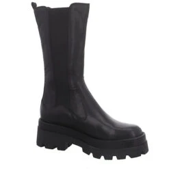 MJUS Lateral Chelsea Boots Glattleder Uni Schnürstiefel - Schwarz -Mjus 21640559 07