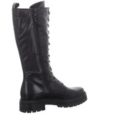 MJUS Damen Stiefel Schuhe Doble Stiefel Elegant Freizeit Glattleder Uni Schnürstiefel - Schwarz -Mjus 22337536 05