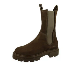 MJUS Damen Elegante Stiefelette 9943 Beatrix M79203-0301-6942 Braun Mud Leder Ankle Boots - Braun