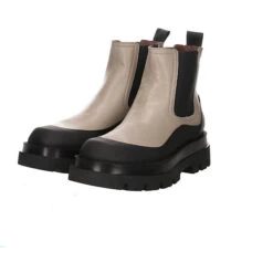 MJUS Damen Sportliche Stiefelette 8376+8329 Juppy P70203-0101 Schwarz 1 Nero Opale Leder Ankle Boots - Beige/schwarz -Mjus 26627056 10