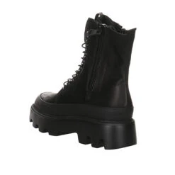 MJUS Damen Stiefeletten Schuhe Schnürstiefelette Elegant Freizeit Lederkombination Uni Schnürstiefeletten - Schwarz 18 MJUS Damen Stiefeletten Schuhe Schnürstiefelette Elegant Freizeit Lederkombination Uni Schnürstiefeletten - Schwarz -Mjus 26627244 07