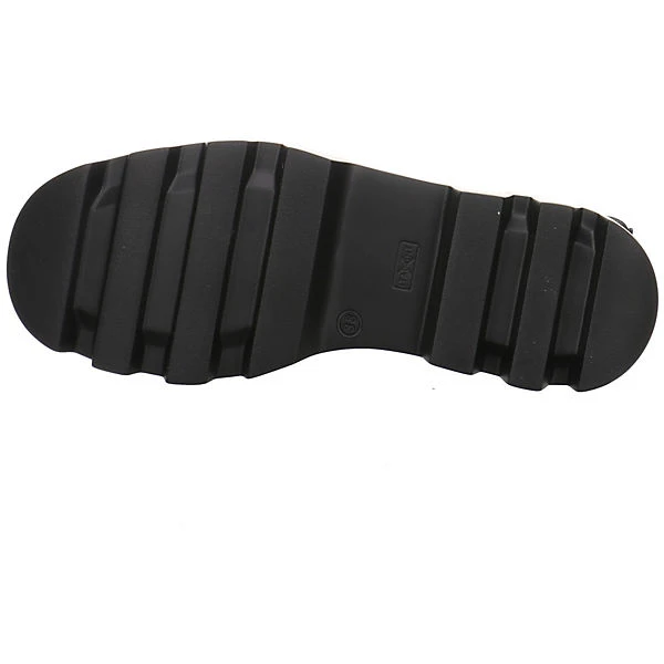 MJUS Damen Stiefeletten Schuhe Schnürstiefelette Elegant Freizeit Lederkombination Uni Schnürstiefeletten - Schwarz 10 MJUS Damen Stiefeletten Schuhe Schnürstiefelette Elegant Freizeit Lederkombination Uni Schnürstiefeletten - Schwarz – Bild 8