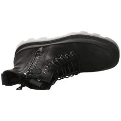 MJUS Damen Stiefeletten Schuhe Schnürstiefelette Elegant Freizeit Lederkombination Uni Schnürstiefeletten - Schwarz 20 MJUS Damen Stiefeletten Schuhe Schnürstiefelette Elegant Freizeit Lederkombination Uni Schnürstiefeletten - Schwarz -Mjus 26627244 09