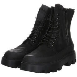 MJUS Damen Stiefeletten Schuhe Schnürstiefelette Elegant Freizeit Lederkombination Uni Schnürstiefeletten - Schwarz 21 MJUS Damen Stiefeletten Schuhe Schnürstiefelette Elegant Freizeit Lederkombination Uni Schnürstiefeletten - Schwarz -Mjus 26627244 10