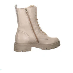 MJUS Damen Stiefeletten Schuhe Boots Elegant Freizeit Lackleder Uni Schnürstiefeletten - Beige -Mjus 26628641 05