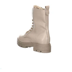 MJUS Damen Stiefeletten Schuhe Boots Elegant Freizeit Lackleder Uni Schnürstiefeletten - Beige -Mjus 26628641 07