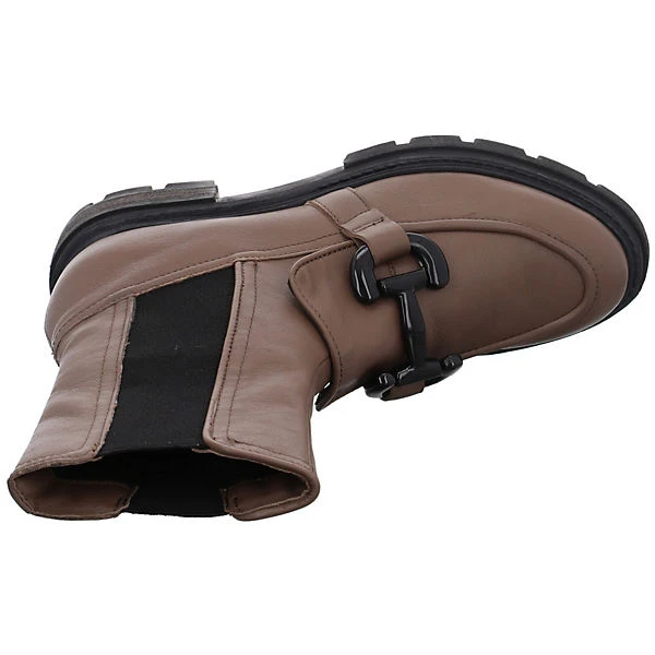 MJUS Damen Stiefeletten Schuhe Chelsea Boots Elegant Freizeit Schmuckelemente Glattleder Uni Plateau-Stiefeletten - Braun 10 MJUS Damen Stiefeletten Schuhe Chelsea Boots Elegant Freizeit Schmuckelemente Glattleder Uni Plateau-Stiefeletten - Braun – Bild 8