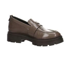 MJUS Damen Slipper Schuhe Slipper Freizeit Elegant Slip-Ons Lackleder Uni Klassische Slipper - Beige -Mjus 27036420 06