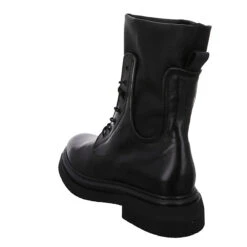 MJUS Schnürboots Leder-/Textilkombination Uni Schnürstiefel - Schwarz -Mjus 27068252 07