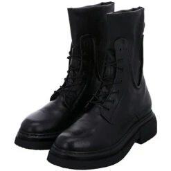 MJUS Schnürboots Leder-/Textilkombination Uni Schnürstiefel - Schwarz -Mjus 27068252 10