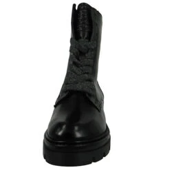 MJUS Damen Sportliche Stiefelette 8501 Beatrix M79245-0101 Schwarz 6002 Nero Leder Ankle Boots - Schwarz -Mjus 27570383 06