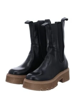 MJUS CHELSEA - Plateaustiefel - Schwarz Dunkel -Mjus 61801cf03f60451e8d392386334e6965