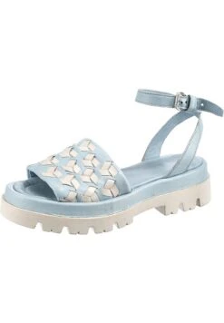 MJUS Plateausandalette - Blau Kombi -Mjus a4f86a9ec8004e029c91da4d40e0eb3f