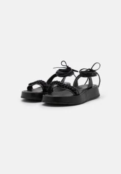 MJUS ACIGHE - Plateausandalette - Nero -Mjus d0f6ab5ee867489391095b418f76d13b